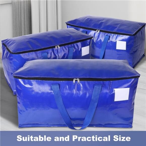 Moving Bags-Heavy Duty Moving Boxes,Storage Totes with Zipper,Reinforced Handles - Picture 5 of 7